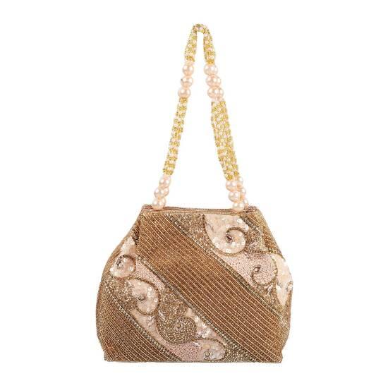 Metro Rose-Gold Hand Bags Potlis