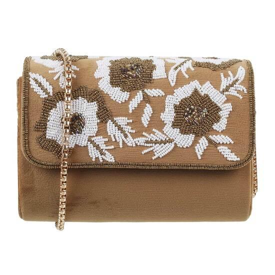 Metro Antique-Gold Hand Bags Evening Bag