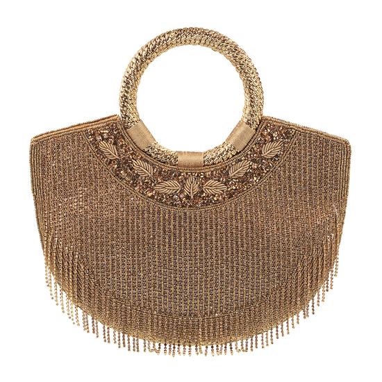 Metro Antique-Gold Hand Bags Evening Bag