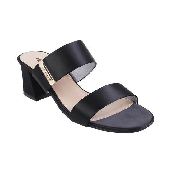 Metro Black Casual Slides