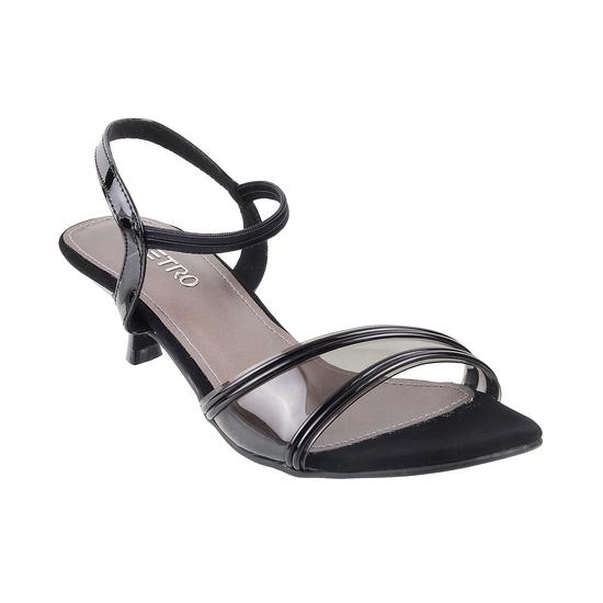 Metro Black Casual Sandals