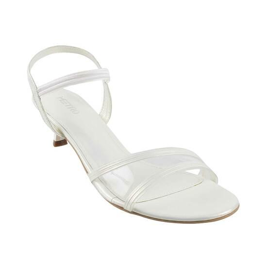 Metro White Casual Sandals