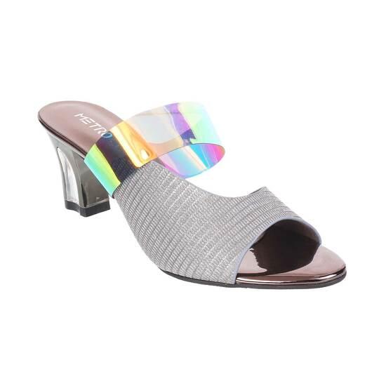 Metro Gun-Metal Casual Slides