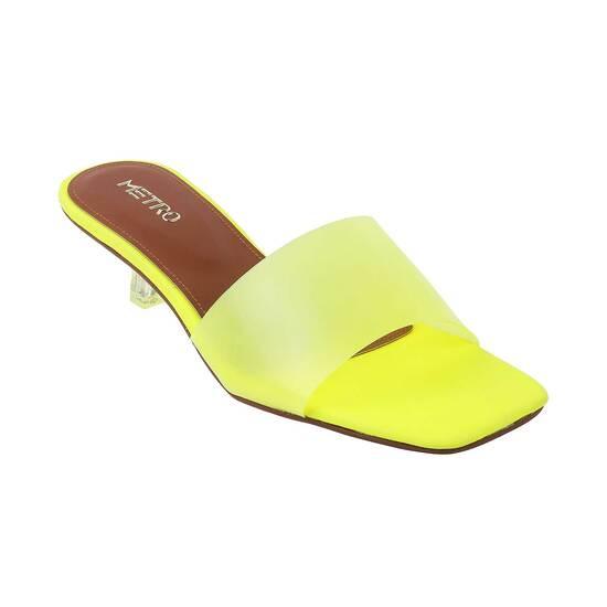 Metro Yellow Casual Slip Ons