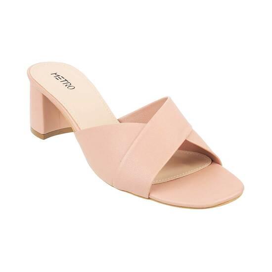 Metro Peach Casual Slides