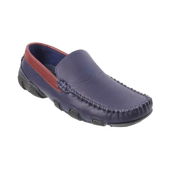 Metro Navy-Blue Casual Loafers