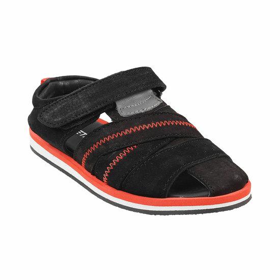 Metro Black Casual Sandals