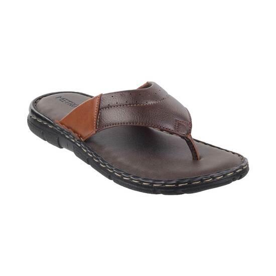 Metro Brown Casual Slippers