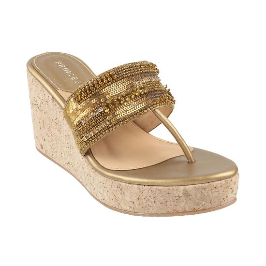 Princess Antique-Gold Ethnic Sandals