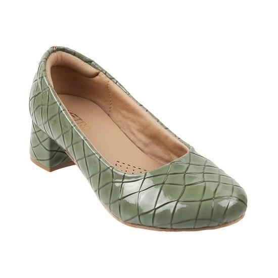 Metro Green Casual Ballerinas