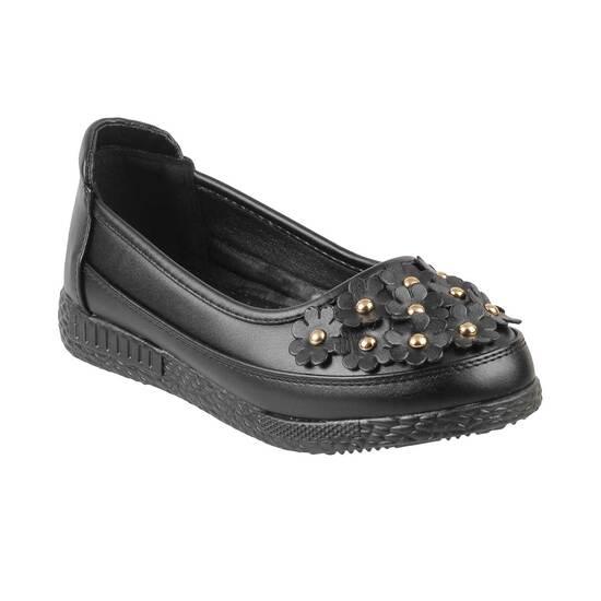 Metro Black Casual Ballerinas