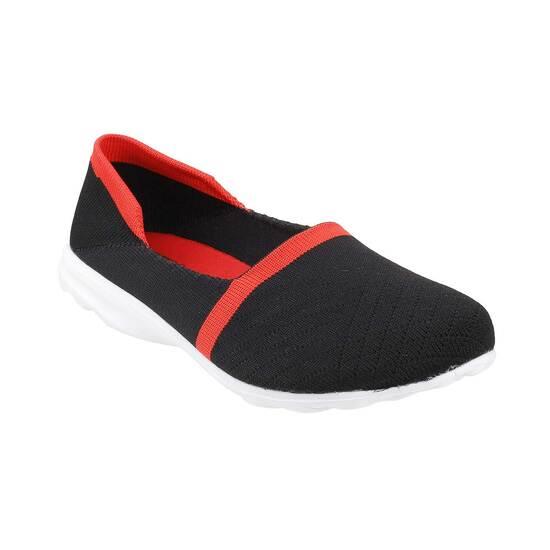 Metro Black Casual Ballerinas