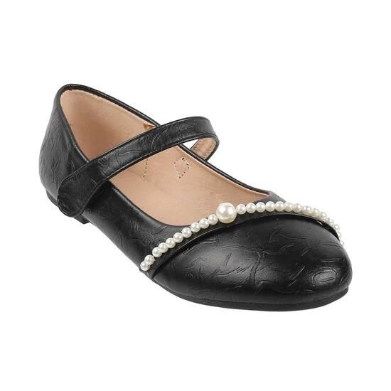 Metro Black Casual Ballerinas