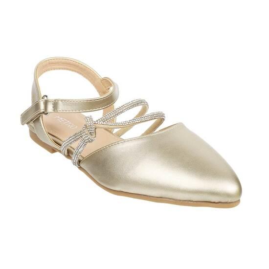 Metro Gold Casual Sandals