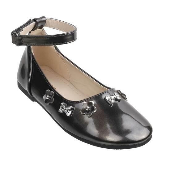 Metro Gun-Metal Casual Ballerinas