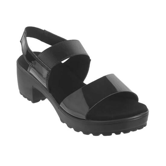 Metro Black Casual Sandals