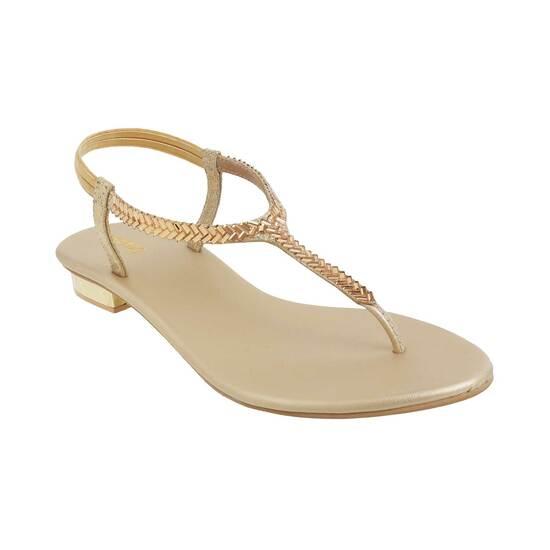 Metro Gold Casual Sandals