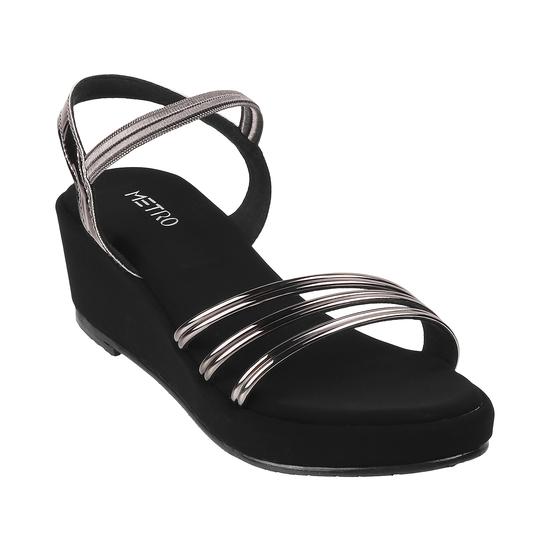 Metro Gun-Metal Casual Sandals