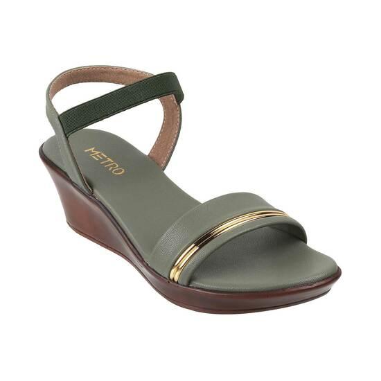 Metro Green Casual Sandals