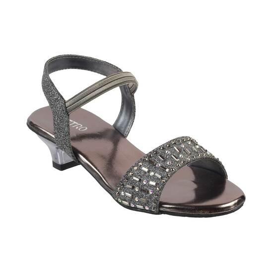 Metro Gun-Metal Party Sandals