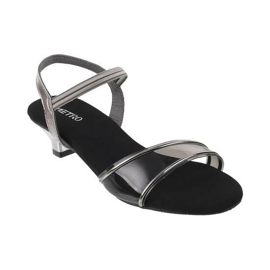 Metro Gun-Metal Casual Sandals