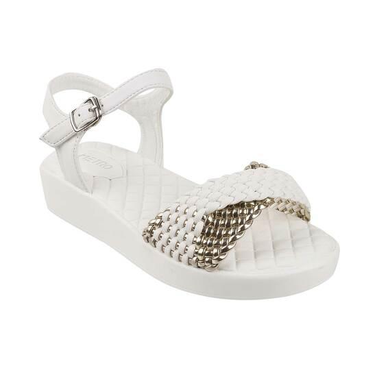 Metro White Casual Sandals