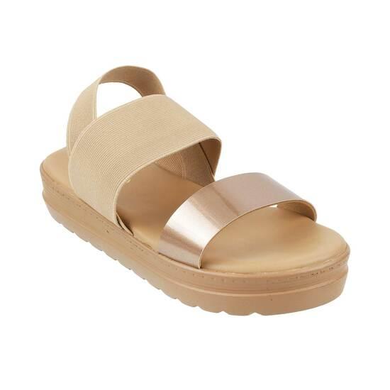 Metro Rose-Gold Casual Sandals