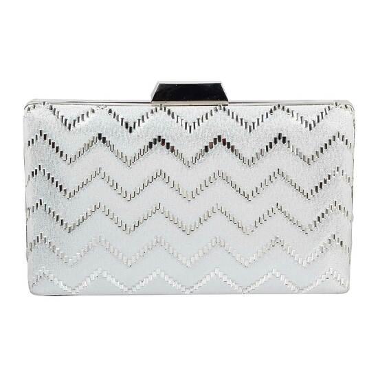 Metro Silver Hand Bags Clutches