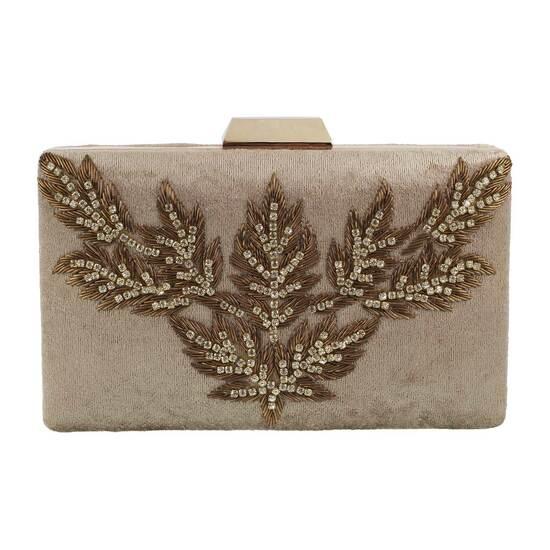 Metro Antique-Gold Hand Bags Clutches