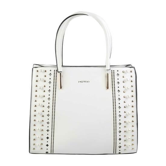 Metro White Womens Bags Satchel Bags