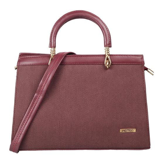 Metro Maroon Hand Bags Satchel Bags