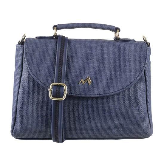 Metro Blue Hand Bags Flap Over Sling