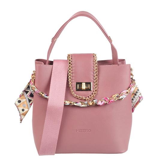 Metro Peach Hand Bags Satchel Bags