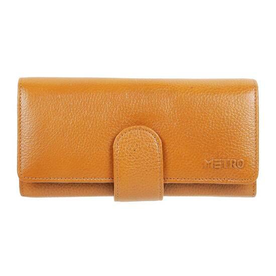 Metro Tan Womens Wallets Bifold