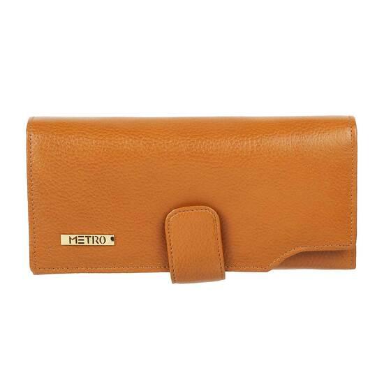 Metro Tan Womens Wallets Bifold