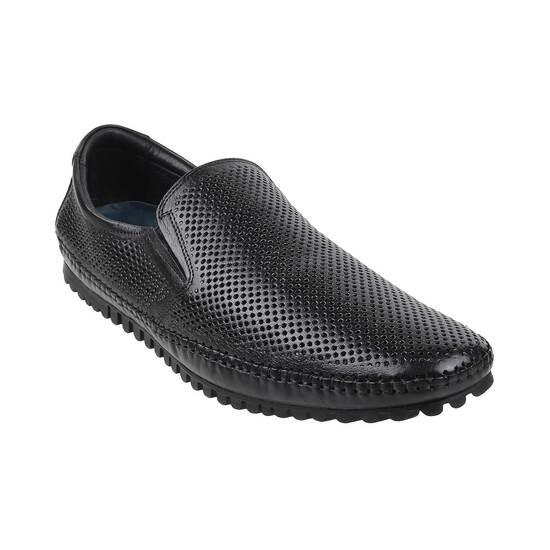 Metro Black Casual Loafers