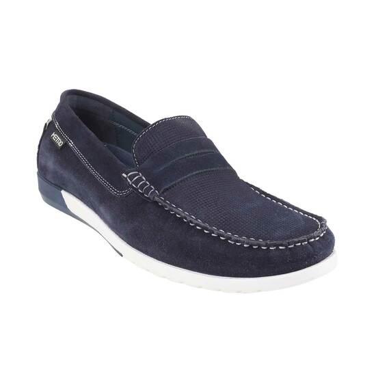 Genx Navy-Blue Casual Loafers