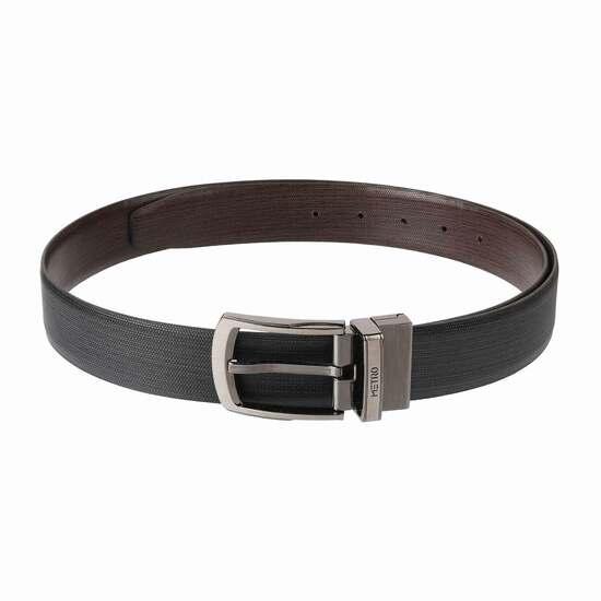 Metro Black-Brown Mens Belts Pin Buckle