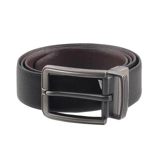 Metro Black-Brown Mens Belts Pin Buckle