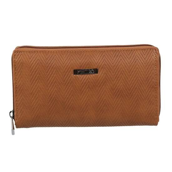 Metro Tan Womens Wallets Zip Around