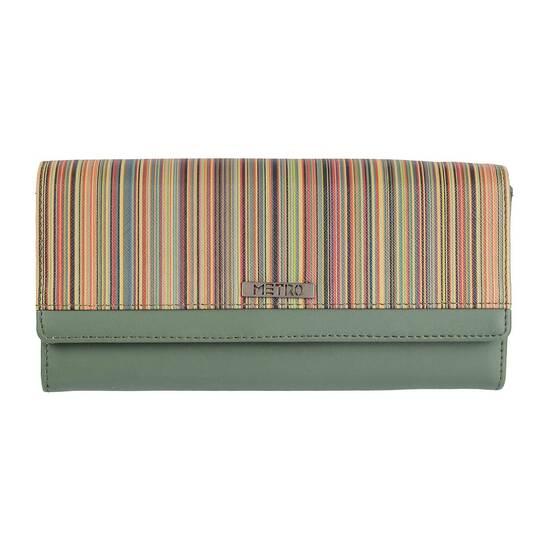 Metro Green Womens Wallets Bifold