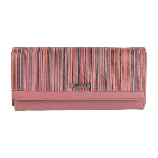 Metro Pink Womens Wallets Bifold