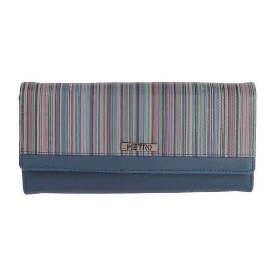 Metro Blue Womens Wallets Bifold