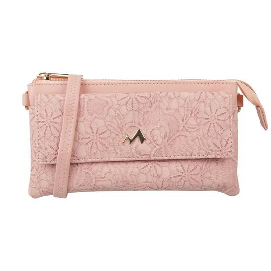 Metro Pink Womens Wallets Zip Top Sling