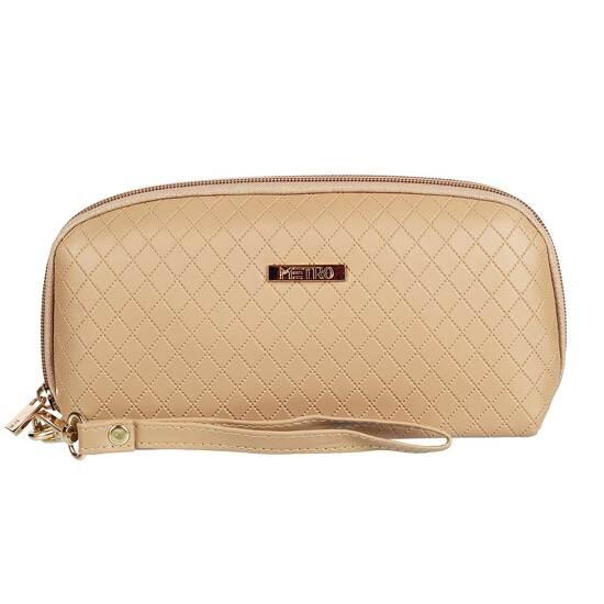 Metro Beige Womens Wallets Zip Around