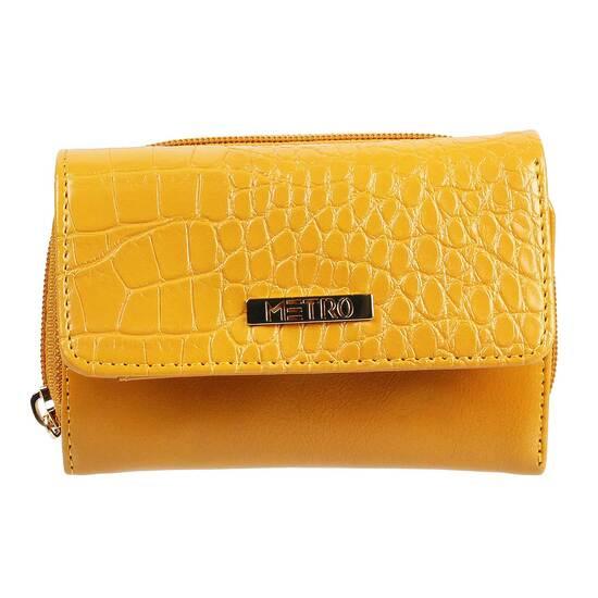 Metro Yellow Womens Wallets Bifold