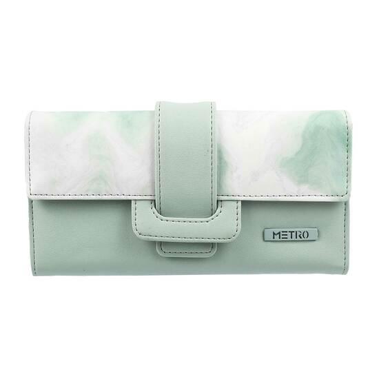 Metro Green Womens Wallets Bifold